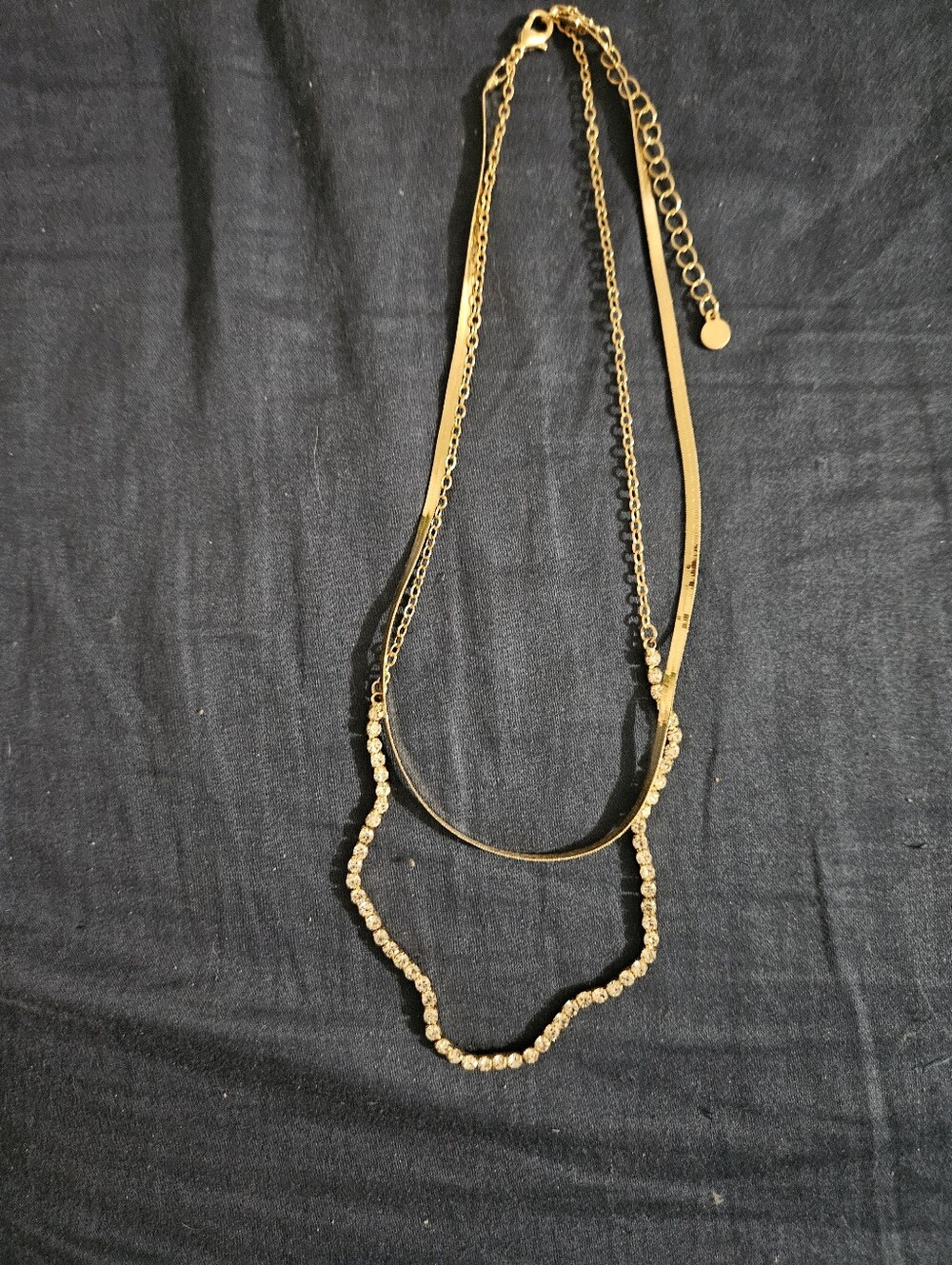 Maurices Gold-Tone Layered Crystal Necklace - Women Jewelry